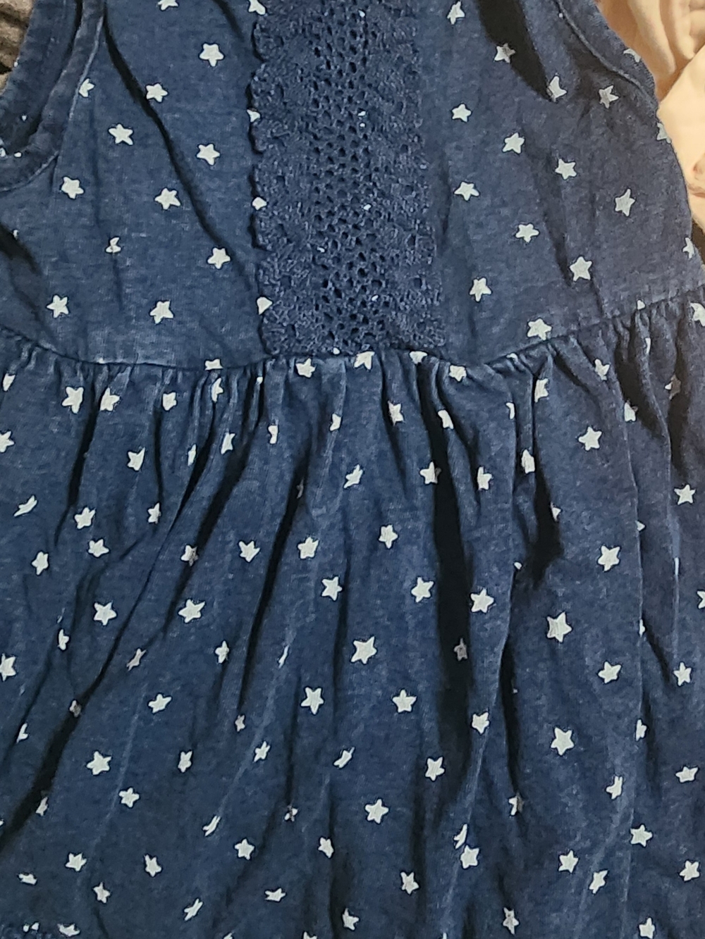 Splendid Navy Blue Star Print Knit Dress